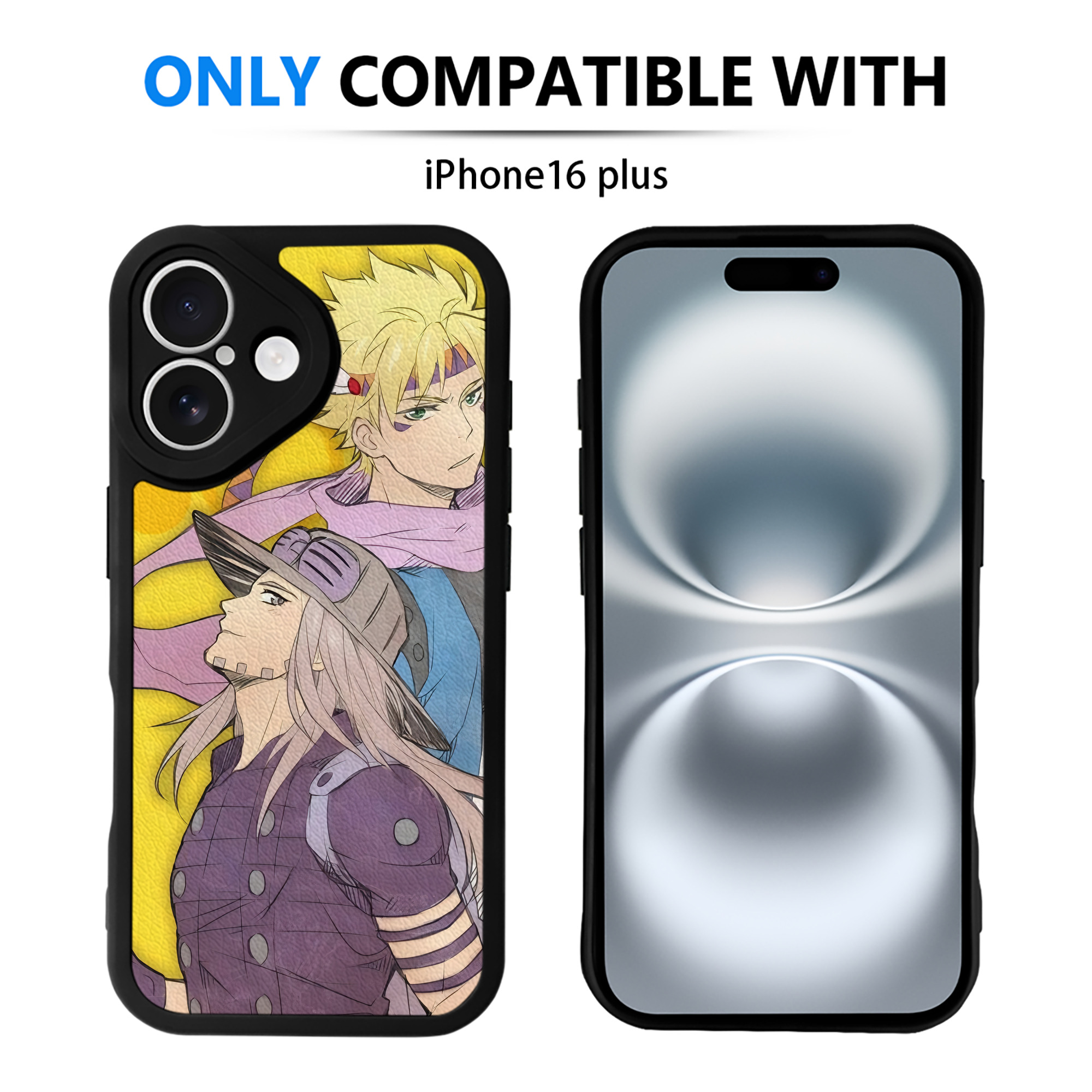 （画像用） ジョジョの奇妙な冒険 JoJo's Bizarre Adventure 【iPhone 16シリーズ対応】シリコンスマホケース（レザー調） 材質：シリコン